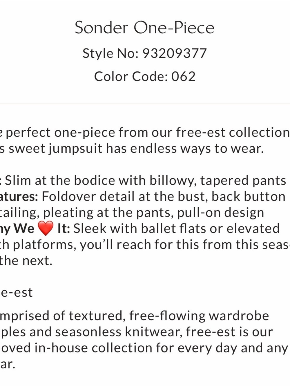 Free People Sonder Jumpsuit, medium in color Summersun - Picture 7 of 8